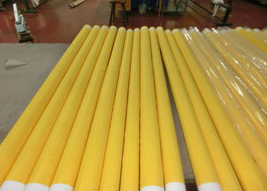 Sarı 180T Polyester Monofilament Örgü Ekran Dolu / Düz Dokuma 23 Mikron