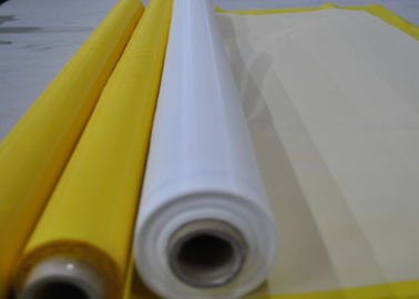 43T-80 Tekstil Baskısı için Polyester İpek Serigrafi Kafes Beyaz / Sarı Renk