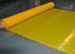 Sarı Polyester Hasır Kumaş İpek Baskı Tişörtü Baskı Yüksek Yoğunluk, 91 Mikron Tedarikçi