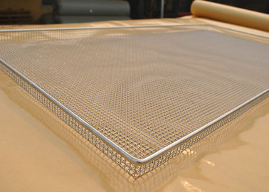 Food Grade Wire Mesh Tray For Vegetable Dehydration , Corrosion Resistant