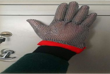  Industrial Chain Metal Mesh Safety Gloves , Stainless Steel Cutting Glove 